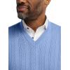 imagePaul Fredrick Mens Cotton VNeck VestBlue