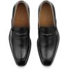 imagePaul Fredrick Mens Milo Penny Loafer BlackGreyBlackGrey