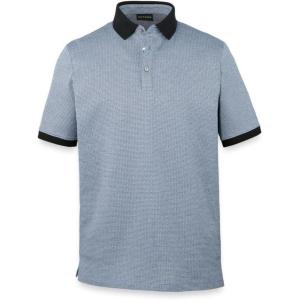 imagePaul Fredrick Mens Cotton Three Button PoloBlue Multi