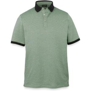imagePaul Fredrick Mens Cotton Three Button PoloGreen Multi