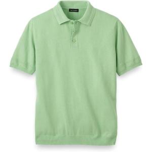imagePaul Fredrick Mens Cotton Three Button PoloLight Green