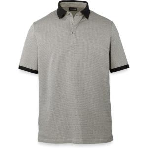 imagePaul Fredrick Mens Cotton Three Button PoloTan Multi