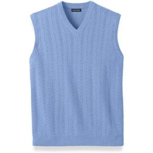 imagePaul Fredrick Mens Cotton VNeck VestBlue