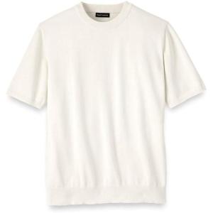 imagePaul Fredrick Mens Supima Cotton Crew Neck SweaterOffwhite