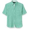 imagePaul Fredrick Mens Classic Fit Linen Gingham Check Casual ShirtGreen