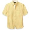imagePaul Fredrick Mens Classic Fit Linen Gingham Check Casual ShirtYellow