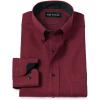 imagePaul Fredrick Mens Classic Fit NonIron Cotton Houndstooth Dress Shirt