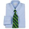 imagePaul Fredrick Mens Pinpoint Button Down Collar Button Cuff Dress ShirtBlue