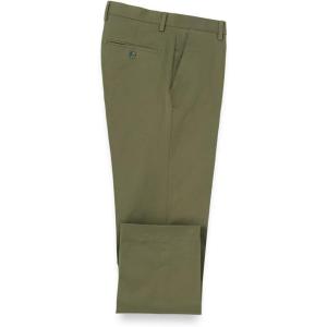 imagePaul Fredrick Mens Cotton Stretch Twill Flat Front PantsOlive