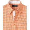 imagePaul Fredrick Mens Classic Fit Linen Gingham Check Casual Shirt