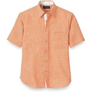 imagePaul Fredrick Mens Classic Fit Linen Gingham Check Casual Shirt