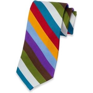 imagePaul Fredrick Mens Stripe Woven Silk Tie