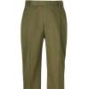 imagePaul Fredrick Mens NonIron Cotton Stretch Twill Pleated PantOlive