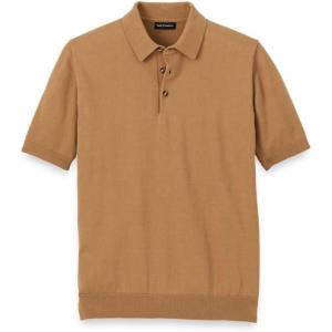 imagePaul Fredrick Mens Supima Cotton Three Button PoloLight Brown