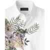 imagePaul Fredrick Mens Classic Fit Linen Blend Print Panel Casual Shirt