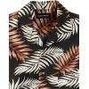 imagePaul Fredrick Mens Classic Fit Linen Blend Tropical Print Casual Shirt