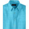 imagePaul Fredrick Mens Classic Fit Linen Solid Casual ShirtAqua