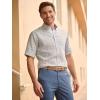 imagePaul Fredrick Mens Classic Fit NonIron Linen Plaid Dress Shirt