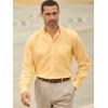 imagePaul Fredrick Mens Classic Fit NonIron Linen Solid Dress Shirt