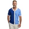 imagePaul Fredrick Mens Cotton Button Front Camp Collar Sweater