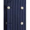 imagePaul Fredrick Mens Cotton Seersucker Double Breasted Peak Lapel Suit Jacket