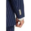 imagePaul Fredrick Mens Cotton Seersucker Double Breasted Peak Lapel Suit Jacket