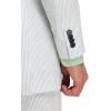 imagePaul Fredrick Mens Cotton Seersucker Single Breasted Peak Lapel Suit Jacket