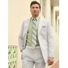 imagePaul Fredrick Mens Cotton Seersucker Single Breasted Peak Lapel Suit Jacket