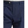 imagePaul Fredrick Mens Cotton Stretch Pinstripe Seersucker Single Pleat Suit Pants