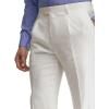 imagePaul Fredrick Mens Linen Blend Single Pleat Suit Pants