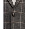imagePaul Fredrick Mens Linen Windowpane Single Breasted Notch Lapel Sport Coat