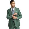 imagePaul Fredrick Mens Performance Blend Double Breasted Peak Lapel Suit Jacket