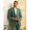 imagePaul Fredrick Mens Performance Blend Double Breasted Peak Lapel Suit Jacket