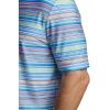 imagePaul Fredrick Mens Performance Blend Three Button Patterned Performance Polo