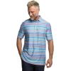 imagePaul Fredrick Mens Performance Blend Three Button Patterned Performance Polo