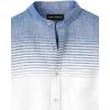imagePaul Fredrick Mens Slim Fit Linen Blend Horizontal Stripe Casual Shirt