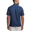 imagePaul Fredrick Mens Slim Fit Linen Blend Novelty Print Casual Shirt