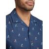 imagePaul Fredrick Mens Slim Fit Linen Blend Novelty Print Casual Shirt