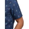 imagePaul Fredrick Mens Slim Fit Linen Blend Novelty Print Casual Shirt