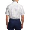 imagePaul Fredrick Mens Tailored Fit Comfort Stretch NonIron Tattersall Dress Shirt