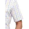 imagePaul Fredrick Mens Tailored Fit Comfort Stretch NonIron Tattersall Dress Shirt