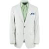 imagePaul Fredrick Mens Cotton Seersucker Single Breasted Peak Lapel Suit Jacket