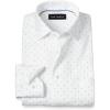 imagePaul Fredrick Mens Tailored Fit Comfort Stretch NonIron Geometric Dress Shirt