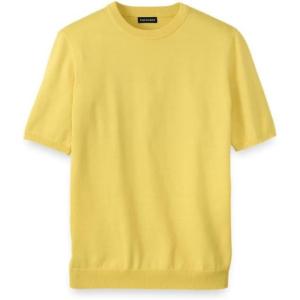 imagePaul Fredrick Mens Supima Cotton Crew Neck SweaterLight Yellow
