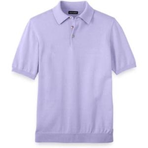imagePaul Fredrick Mens Supima Cotton Three Button PoloLavender