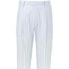 imagePaul Fredrick Mens Cotton Seersucker Single Pleated PantsTanWhite
