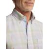 imagePaul Fredrick Mens Slim Fit NonIron Linen Plaid Dress Shirt