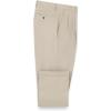 imagePaul Fredrick Mens Cotton Stretch Twill Pleated PantsKhaki