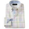 imagePaul Fredrick Mens Slim Fit NonIron Linen Plaid Dress Shirt