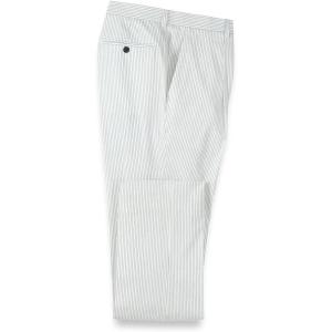 imagePaul Fredrick Mens Cotton Stretch Stripe Seersucker Single Pleat Suit Pants